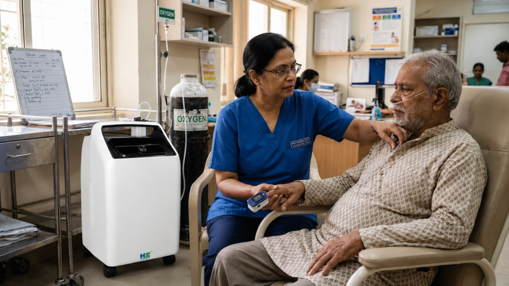 COPD oxygen prescription in India