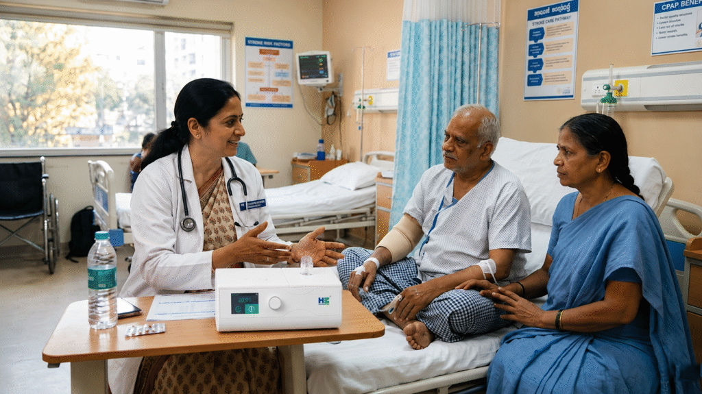 CPAP for stroke recovery patients: evidence and initiation