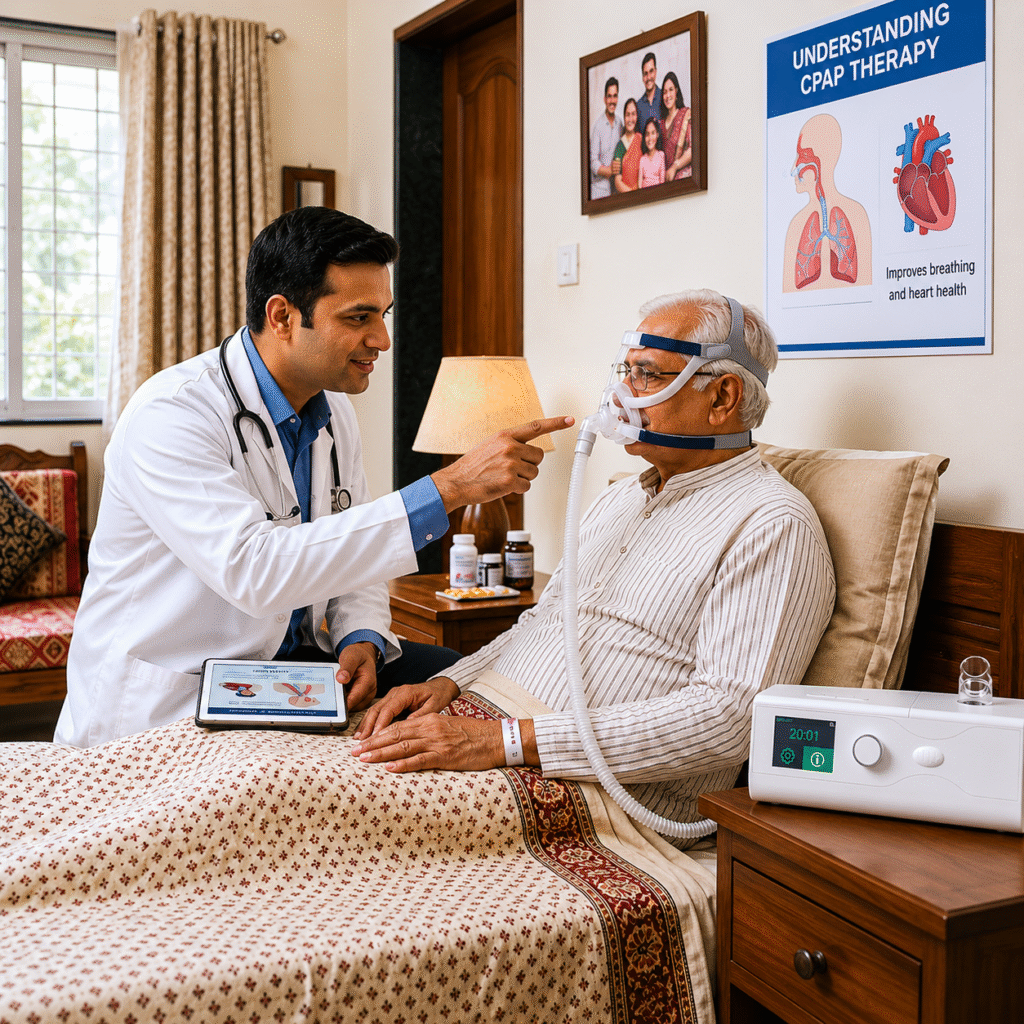 CPAP therapy for heart failure